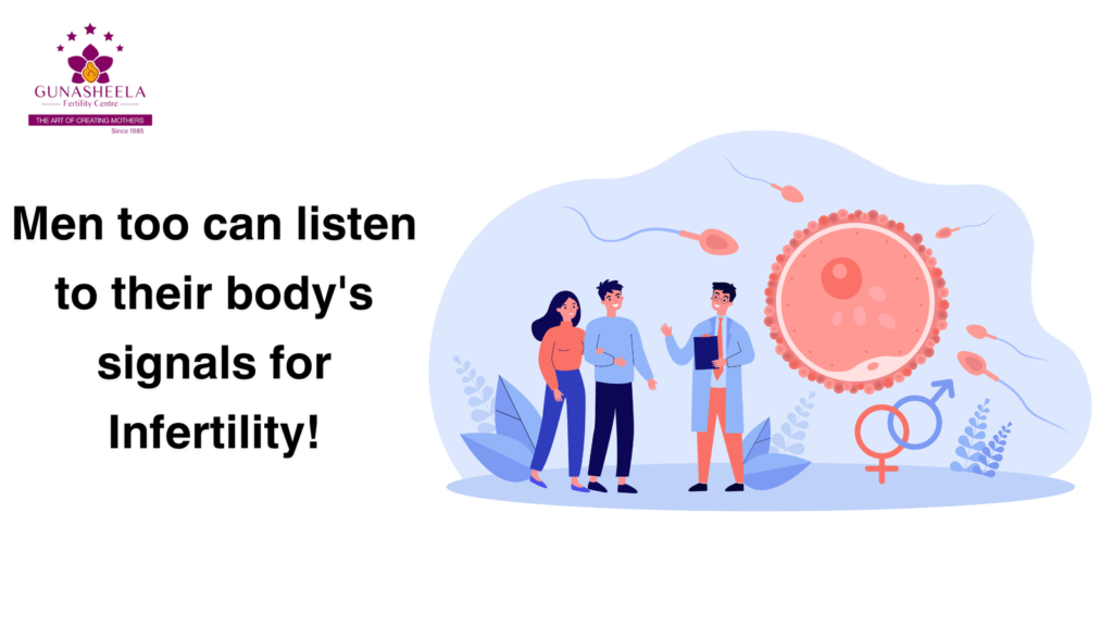 Men too can listen to their body's signals for Infertility!